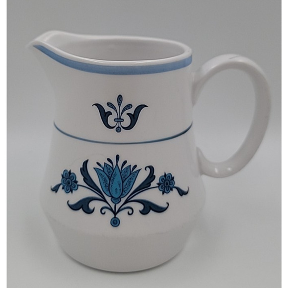 Noritake Blue Haven Creamer Pitcher Progression 9004 Floral 1966-1979 Japan - Picture 2 of 7